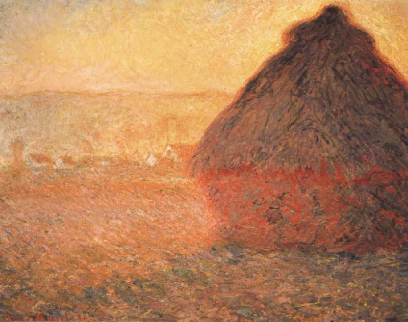 Claude Monet Meule,Soleil coucbant